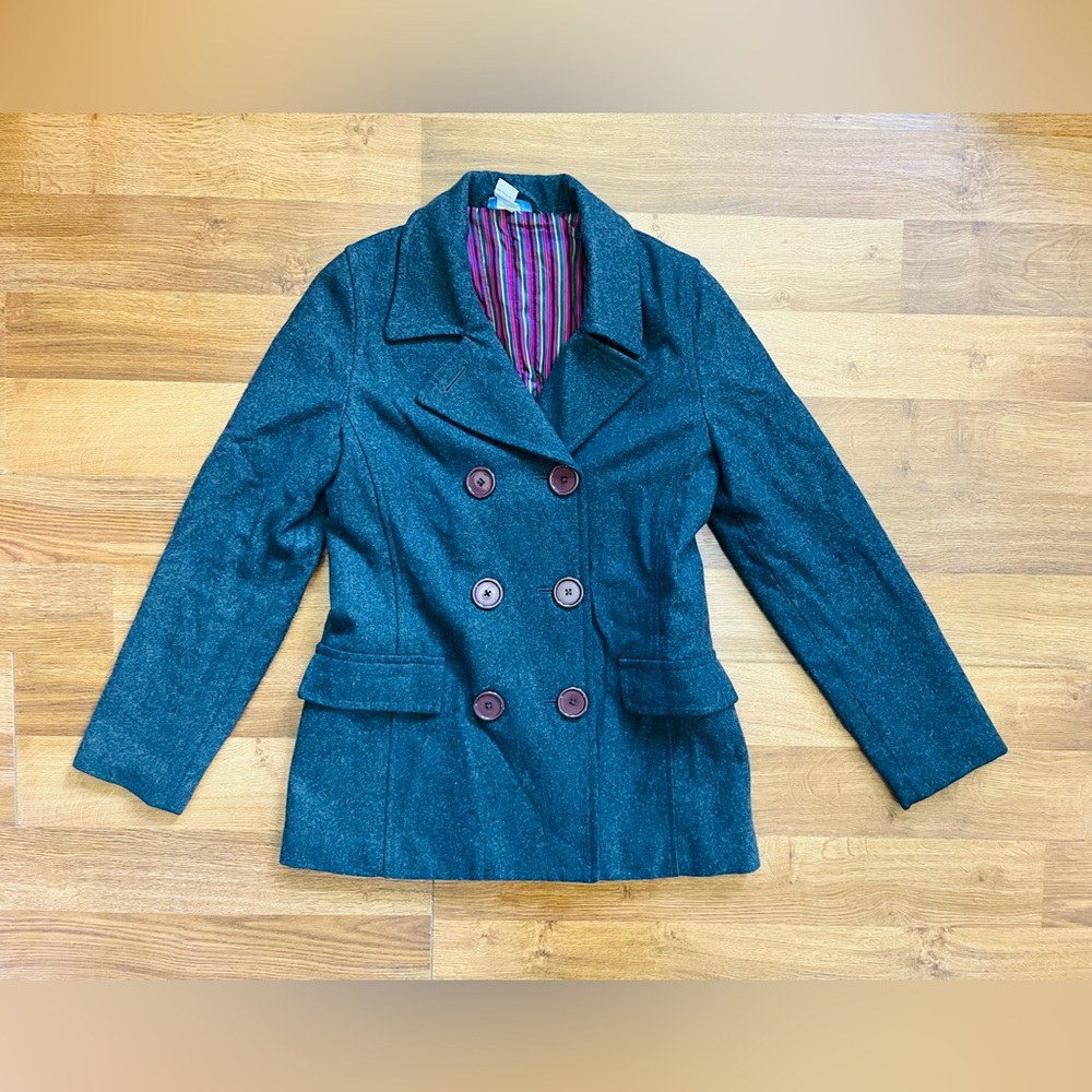 Vintage 90s Delia’s Wool blend peacoat medium
